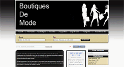 Desktop Screenshot of boutiques-mode.com